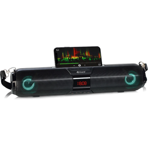 Kisonli LED 900 Bluetooth Sound Bar Speaker with TF AUX FM LED Phone Stand